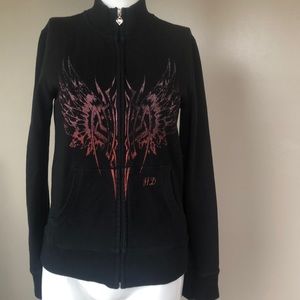 Harley Davidson black zip up jacket